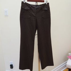 Ann Taylor Chocolate Brown Petite Trousers